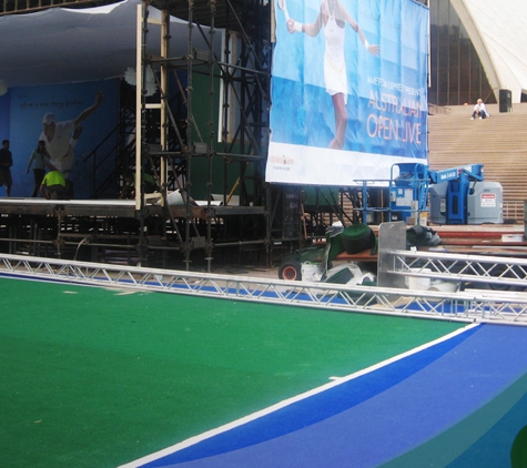 KCL Sports - Redhead, NSW. Australian Open Temporary Tennis Court
