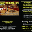 Granite Clean,Seal and Repair