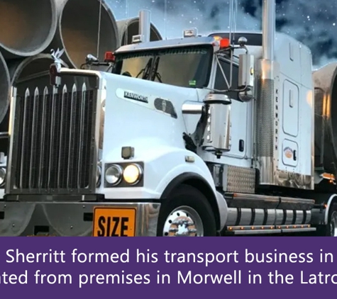 Sherritt & Sons Tilt Tray Crane Trucks & Float Hire. Peter Sherritt formed his transport business in 1993 and operated from premises in Morwell in the Latrobe Valley.