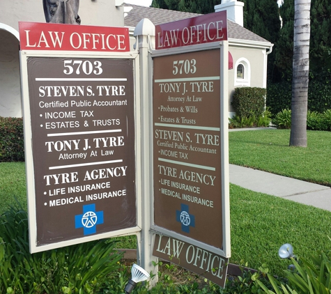 Tyre Law Group - Temple City, CA. Business sign