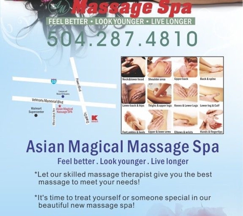 Asian Magical Massage - Metairie, LA. Has just officially opened, a new look to meet the customers visit