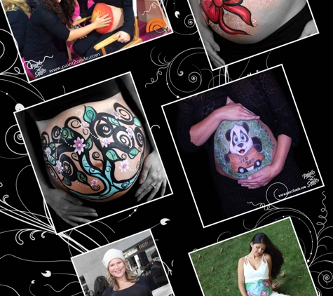 Paint 2 Smile. Maternity belly painting.  Make your belly a work of art for your next photoshoot.