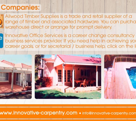 Innovative Carpentry & Maintenance - Welshpool, WA. Owned Supplier Of Timber Through Allwood Timber Supplies