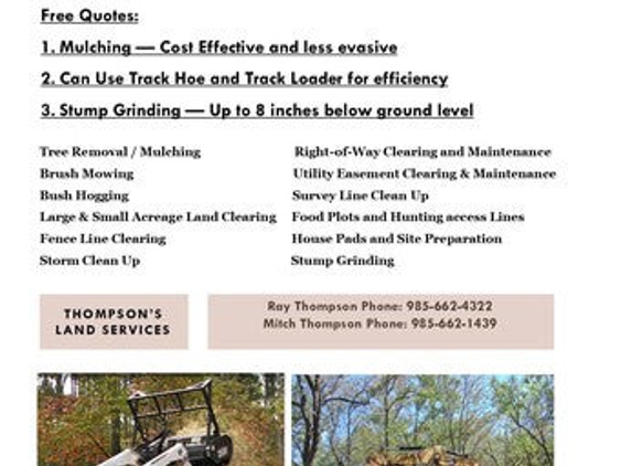 Thompson's Land Services LLC - Ponchatoula, LA