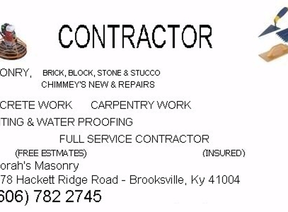 Lorah's Masonry & Contructions Service - Brooksville, KY