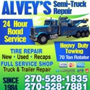 Alvey's Semi-Truck Repair - Towing