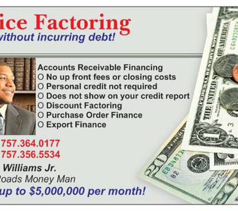 Invoice Factoring, Equipment Financing, Business Loans - Norfolk, VA