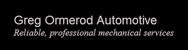Greg Ormerod Automotive Logo