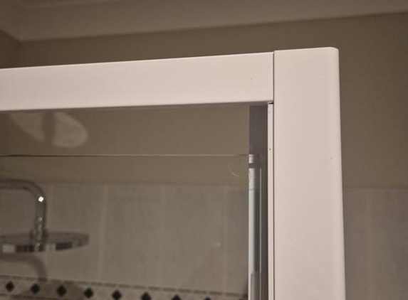 Showerama Bathroom Products - Narangba, QLD. Installed not straight