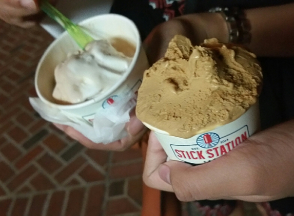 Stick Statioon - Pasadena, CA. gelato at night in old town