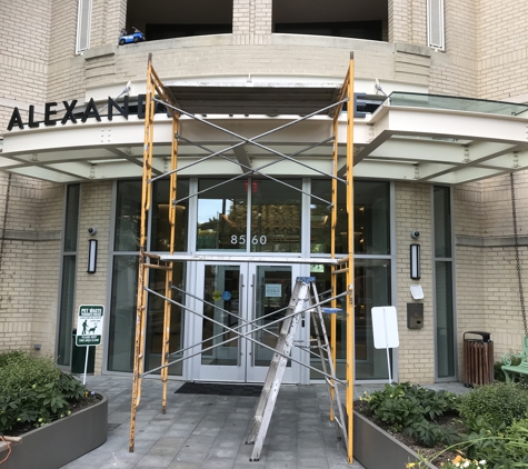 Titans Windows and Glass Repairs - Alexandria, VA. Commercial glass replacement project performed by Titans Windows and Glass Repairs LLC in silver Spting MD