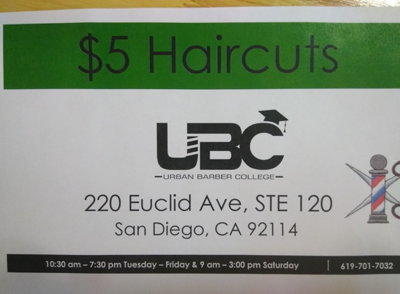 Urban Barber College - San Diego, CA