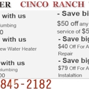 Plumber Cinco Ranch Texas - Water Heaters