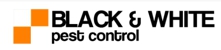 Black & White Pest Control Logo