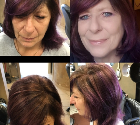 The Styling Room - Franklin, WI. Purple & Blonde highlights