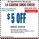 LA CADENA SMOG CHECK - Auto Repair & Service