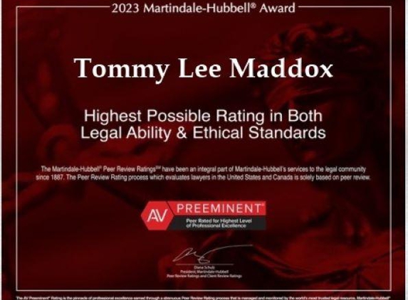 Tommy Lee Maddox PC - Canton, GA