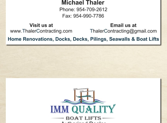 Thaler Contracting Inc - Cooper city, FL