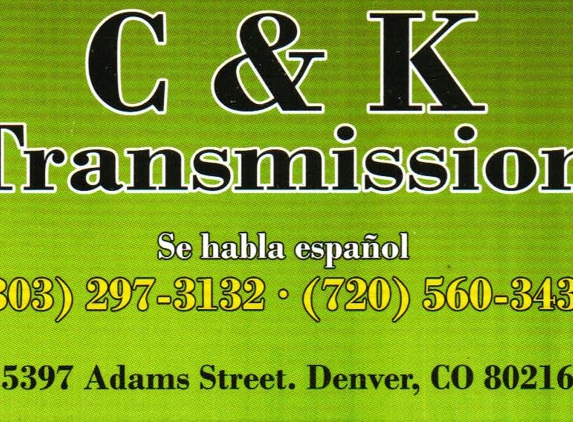 c & k transmissions - Denver, CO