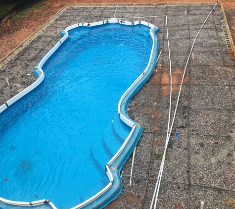 Chandler pool and spa - Candler, NC. After 2 1/2 months this is what we have