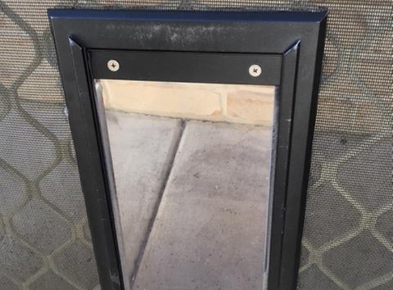 Ron's Handyman Services - Coominya, QLD. pet door scratched on other side