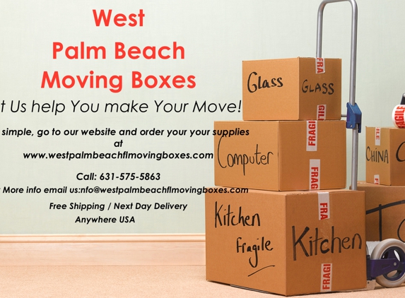 West Palm Beach FL Moving Boxes - Brentwood, NY