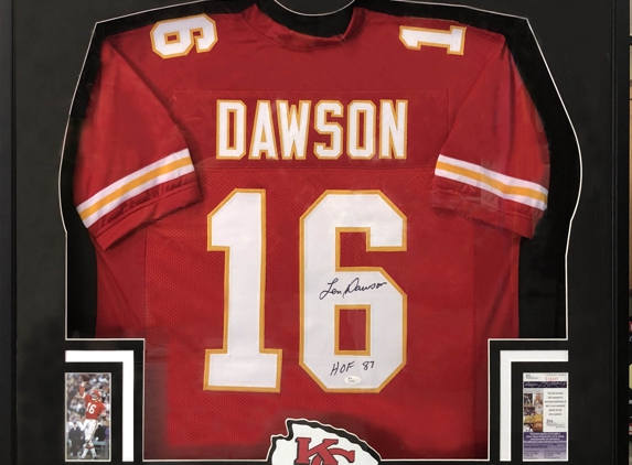 Cohen's Art & Framing LLC - Platte City, MO. Chiefs Photo & Certificate Shadowbox
