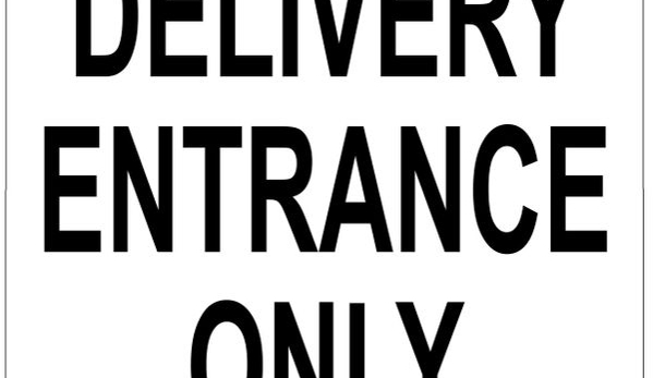 HPD SIGNS - Brooklyn, NY. DELIVERY ENTRANCE ONLY SIGN