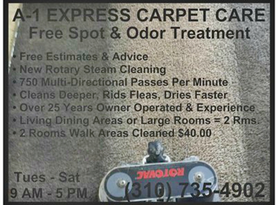 A-1 Express Carpet Care - Long Beach, CA