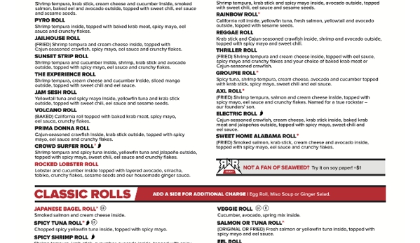 Rock N Roll Sushi - Birmingham, AL