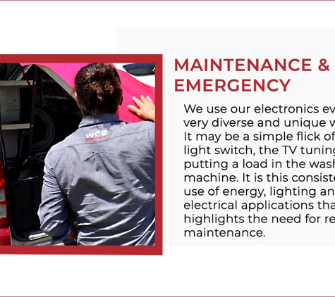 WCG Electrical - Unanderra, NSW. Maintenance & Emergency