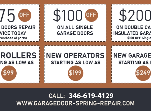 Garage Door Spring Repair - Houston, TX