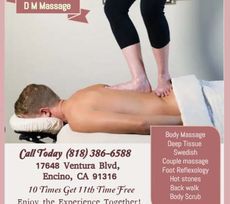 D M Massage - Encino, CA