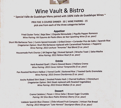 Wine Vault & Bistro - San Diego, CA