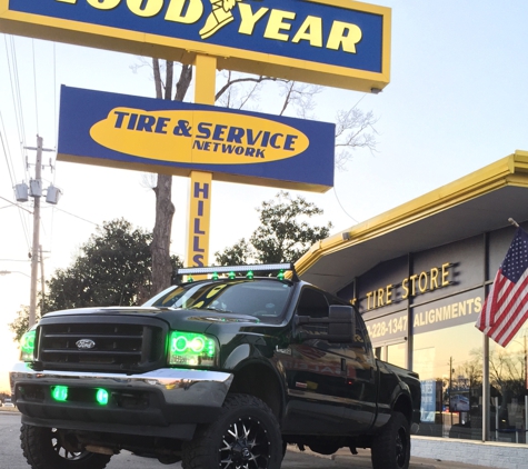 Hill's Tire & Auto Service - Griffin, GA. Big truck in front of shop