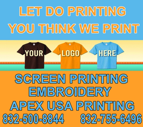 Apex USA Printing - Houston, TX