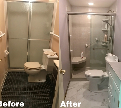 Great Lakes Home Renovations - Saint Paul, MN. Big jobs make for beautiful results! This bathroom was a full tear-out in New Hope.