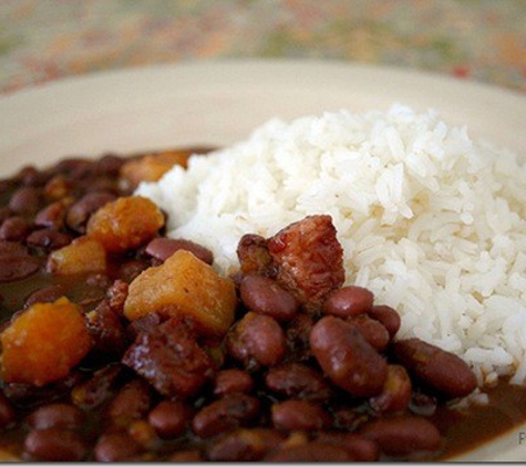 Dodo's Chicken - Houston, TX. Red bean/ white rice