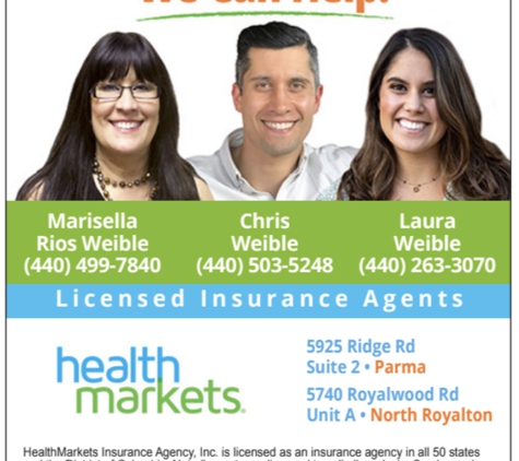 HealthMarkets Insurance - Laura Weible - North Royalton, OH