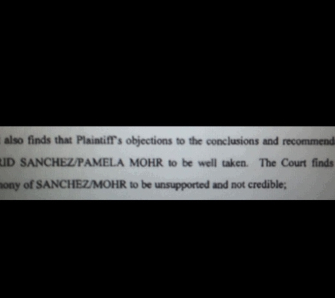 Behavioral Bilingual Services - Las Vegas, NV. Judges decision: Ingrid Sanchez found to be NOT CREDIBLE and testimony set aside!