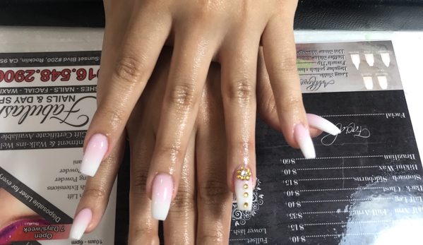 fabulash nails and dayspa - Rocklin, CA. Classic pink & white ombré