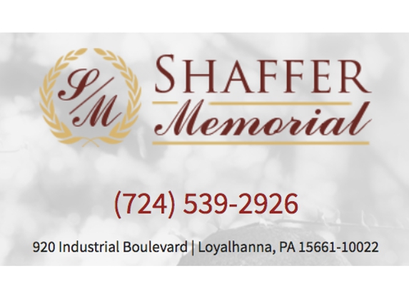 Shaffer Memorial - Loyalhanna, PA