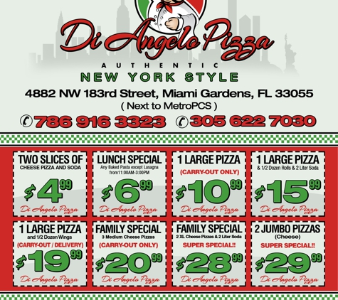 Di ANGELO PIZZA - Opa Locka, FL