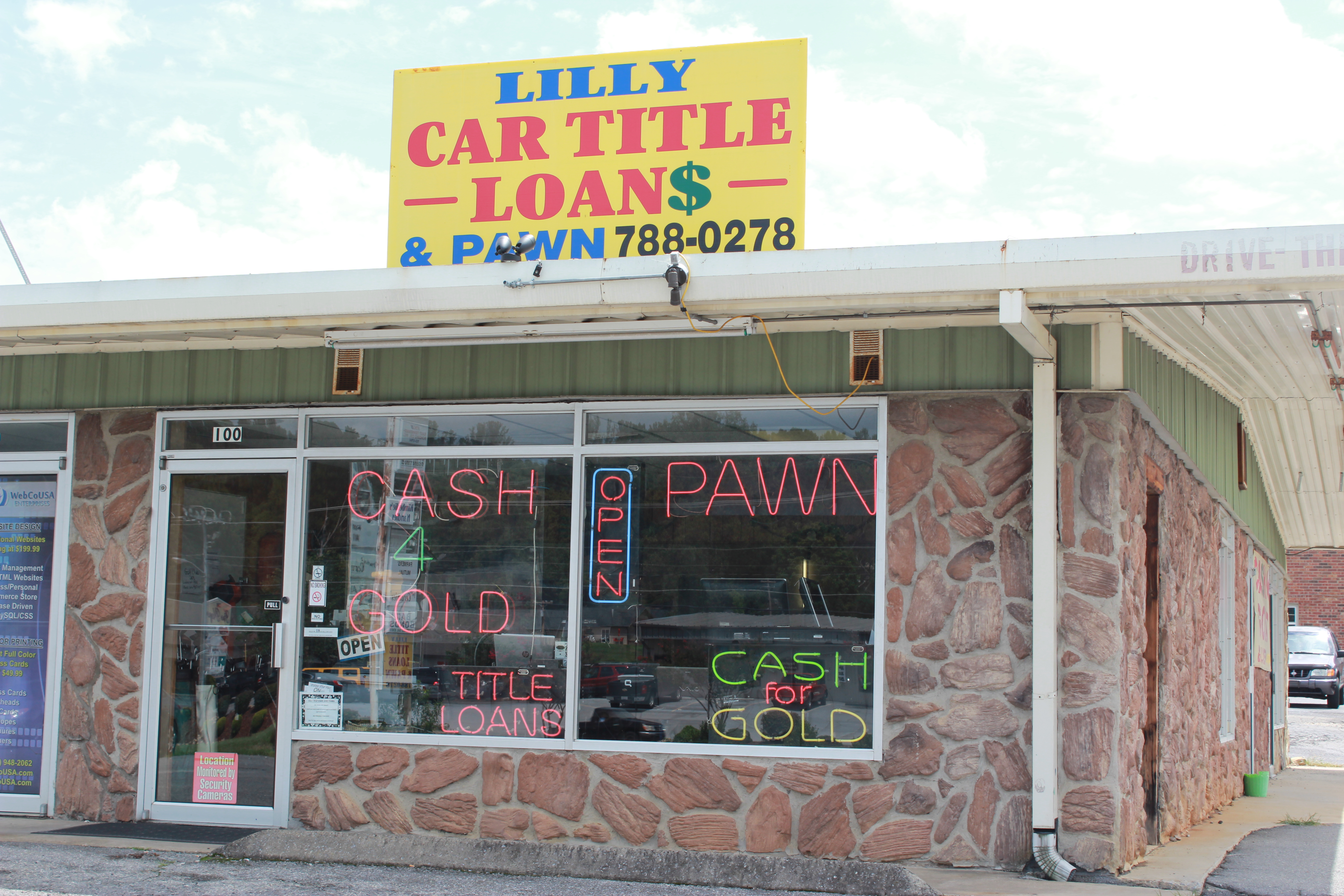 Lilly Title Loans, Pawn and Gold 104 E Jackson Blvd, Jonesborough, TN