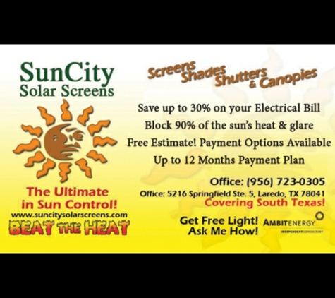 Suncity Solar Screens - Laredo, TX