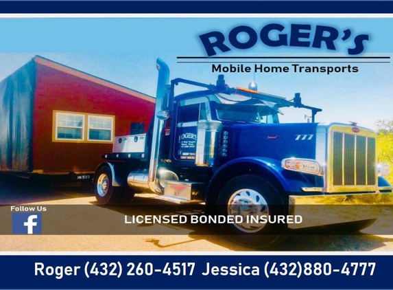 Roger's Mobile Home Transport - Odessa, TX