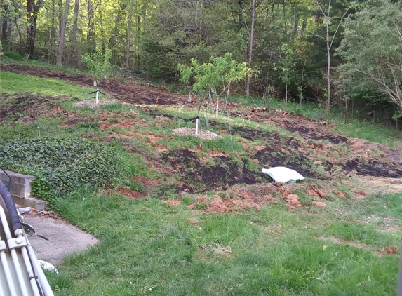 SimpleScape Contracting - Burnsville, NC. Mid way thru the biggest Permaculture Job we have taken on