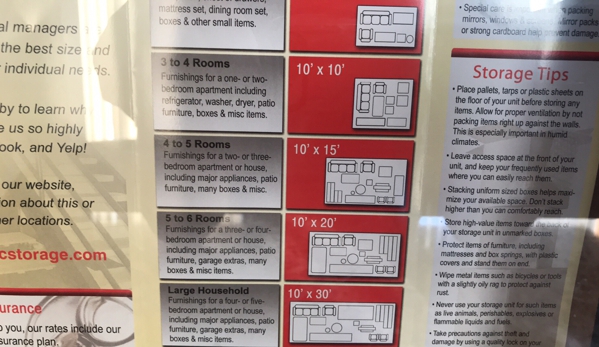 Security Public Storage- San Mateo - San Mateo, CA. A good guide to tell you what size you may be needing