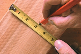 measuring lumber