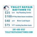 Toilet Repair Baytown TX - Plumbers